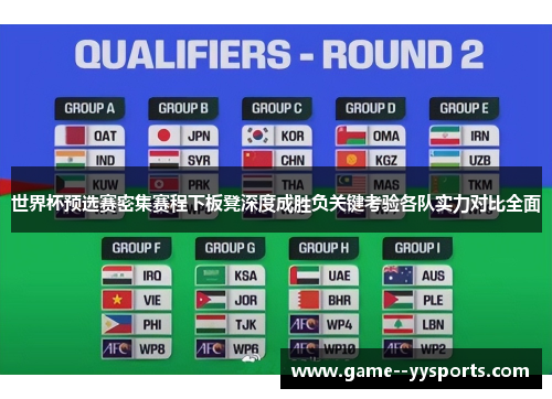 世界杯预选赛密集赛程下板凳深度成胜负关键考验各队实力对比全面